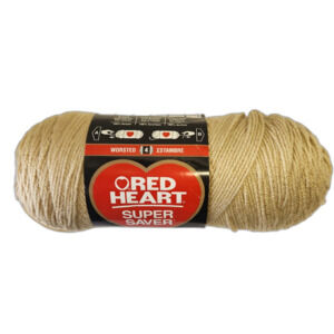 RED HEART Super Saver Buff Chamois Buffalo Worsted Yarn Lot #03113